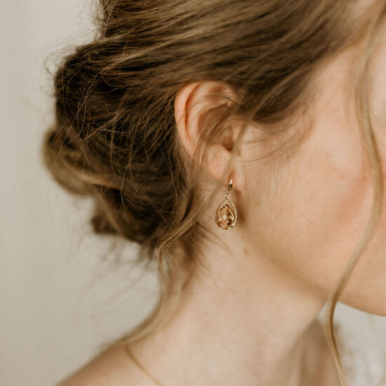 Kristall Ohrringe für die Braut