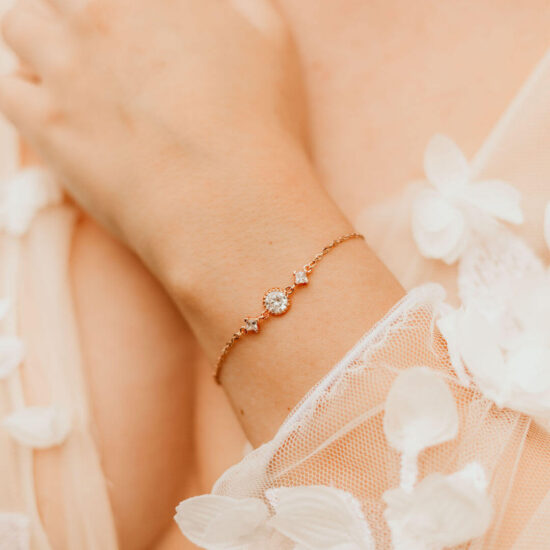 Filigranes Braut Armband für die Hochzeit von Sternenauge AURELIA