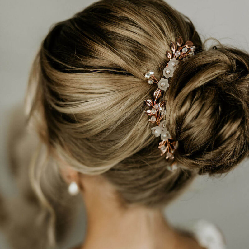 Haarband Braut in Hochzeitsfrisur