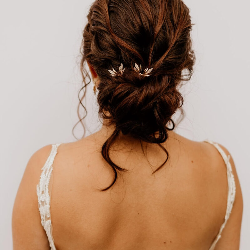 LIZ Haarspange mit Blätter für die Hochzeit